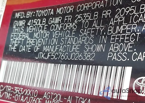 2016 Scion Tc Release Series 10.0 из США, поврежденный, VIN JTKJF5C76GJ026382